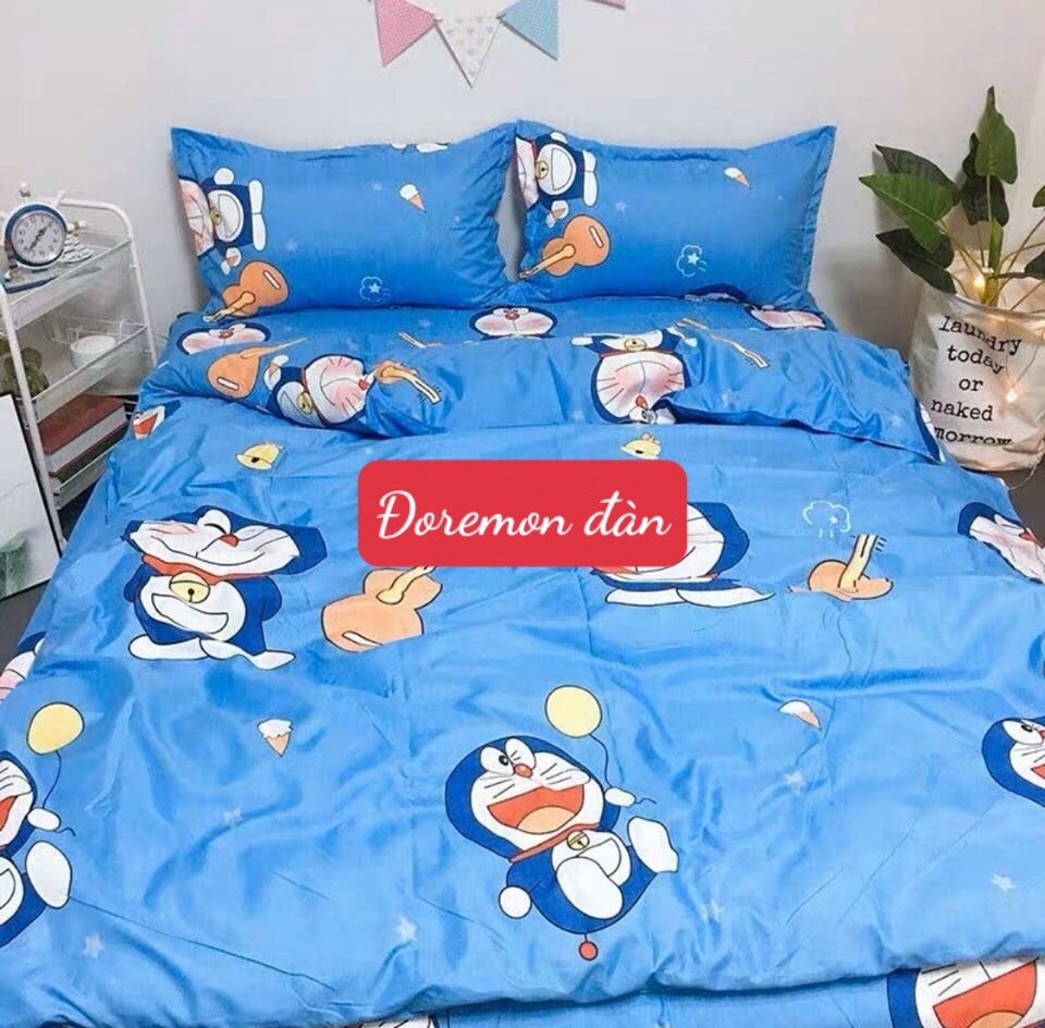 Ga Trải Giường Bo Chun Bọc Đệm 1M,1M2,1M4,1M5,1M6,1M8 doremon đàn