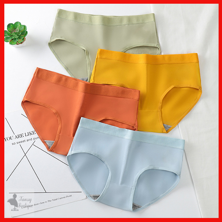 Quần lót nữ cotton kháng khuẩn dáng basic trơn