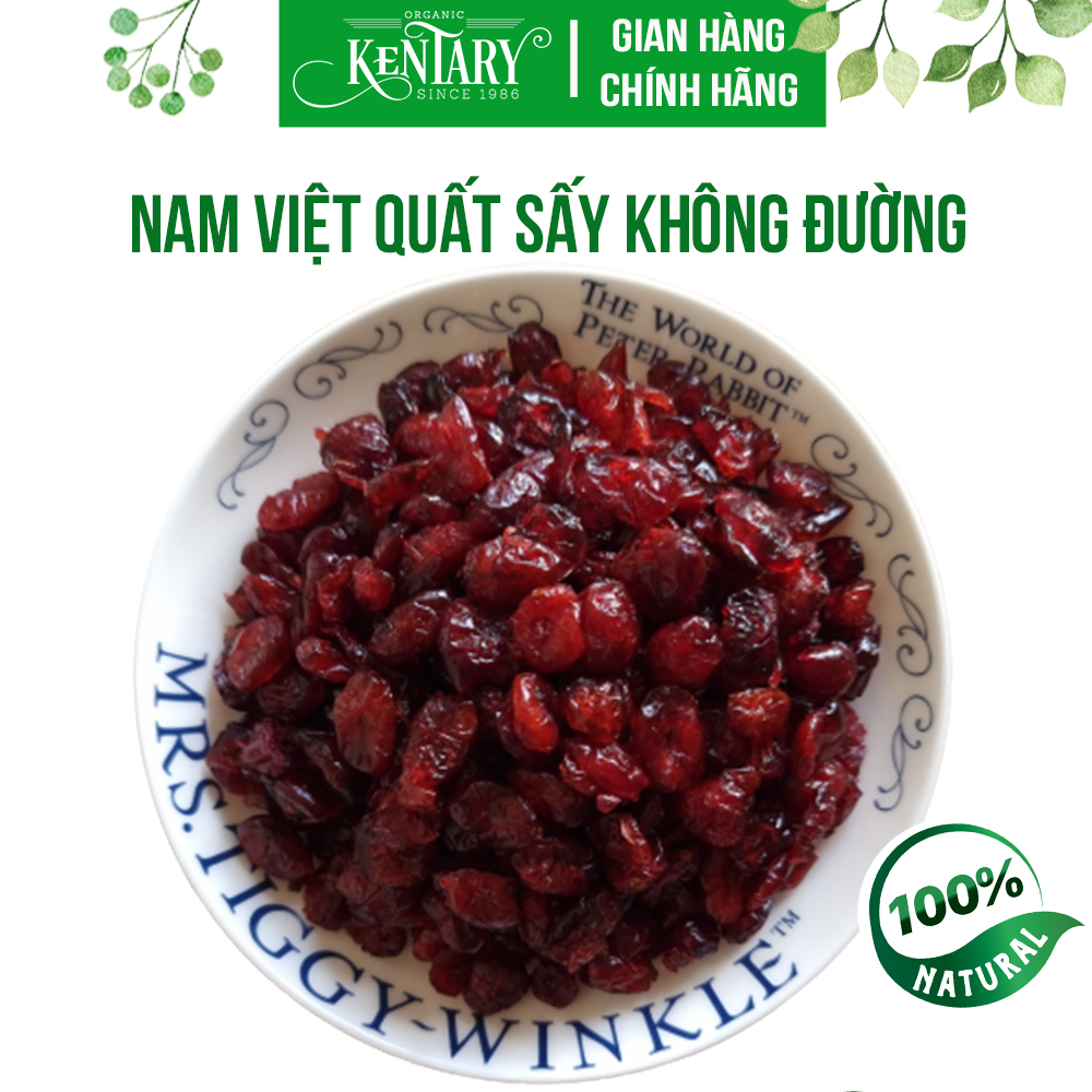 Nam việt quất sấy lạnh Kentary túi 200gr, vị chua ngọt giúp tăng sức đề kháng, làm sạch gan, đẹp da - đồ ăn vặt