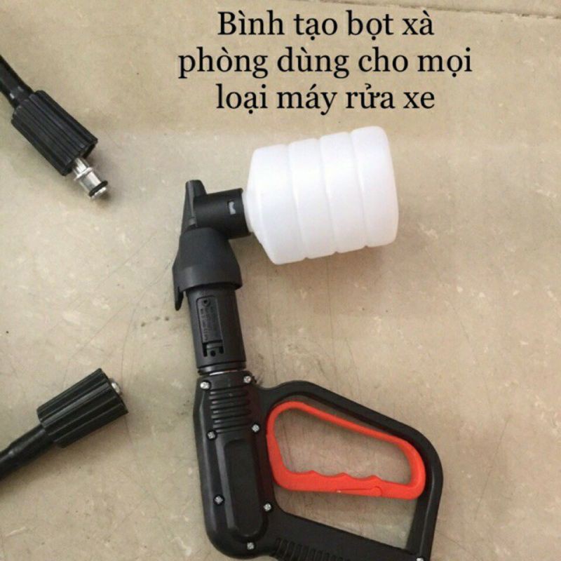 Bình Tạo Bọt Tuyết Xà Bông Gắn Súng Xịt Rửa Áp Lực Cao Cho Máy Rửa Xe Áp Lực Cao, Máy Xịt Rửa Cao Áp