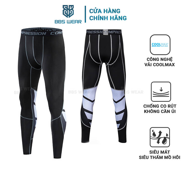 Quần Tập Gym Cho Nam Quần Giữ Nhiệt COMPRESSION Dáng dài thoáng khí - Legging nam GY04