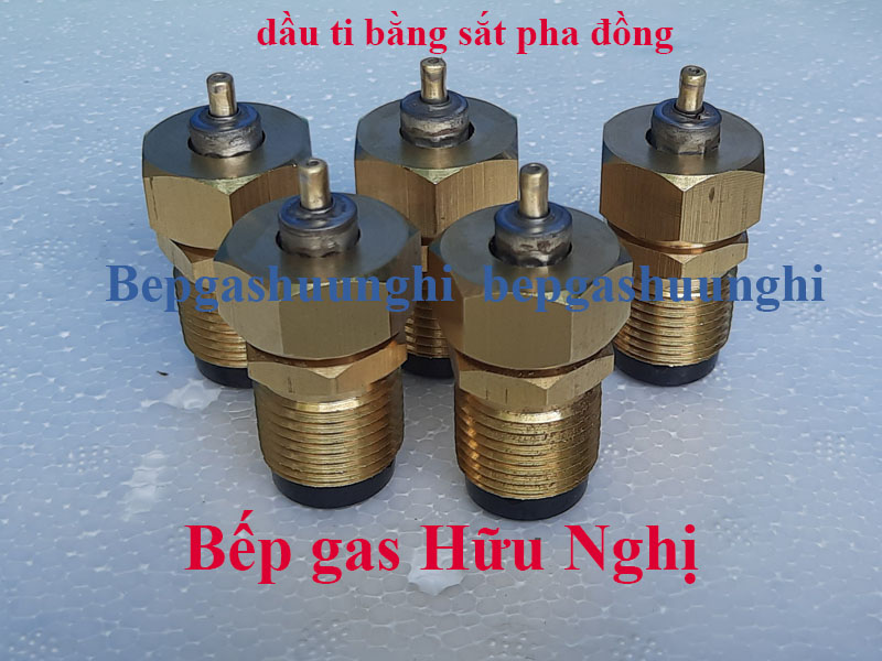 Đầu sạc gas từ bình gas 12kg sang bình gas lon mini, Tặng 15 nút nhựa, 1 đầu ti, 1  ron