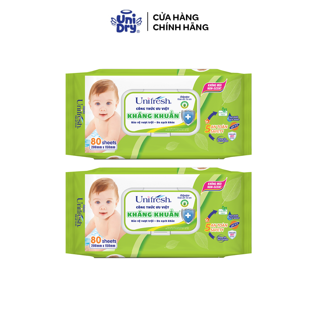 Combo 2 khăn ướt aloe vera 80 miếng