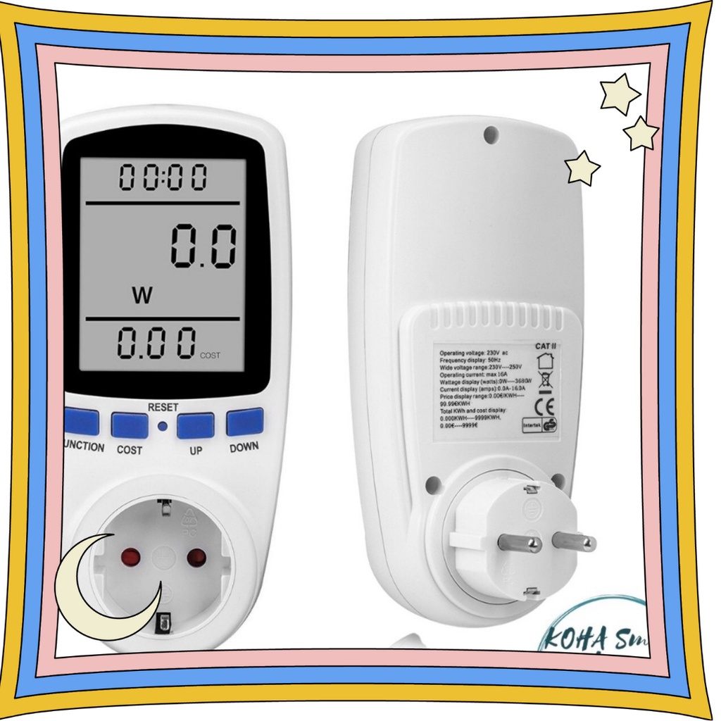 Máy đo công suất điện áp cường độ dòng điện của thiết bị điện trong nhà giúp kiểm tra hoạt động của thiết