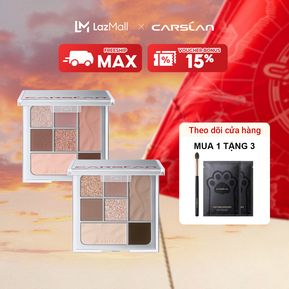 Phấn mắt Carslan Carmen 7 màu 10g