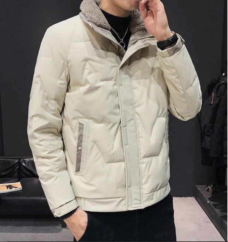 Best Home Áo khoác phao nam lót lông cừu chống thấm nước siêu ấm - Áo phao lót lông cho nam hàng VNXK - Áo khoác nam cổ cao chất liệu phao siêu cấp, chống gió, có cúc ở túi áo