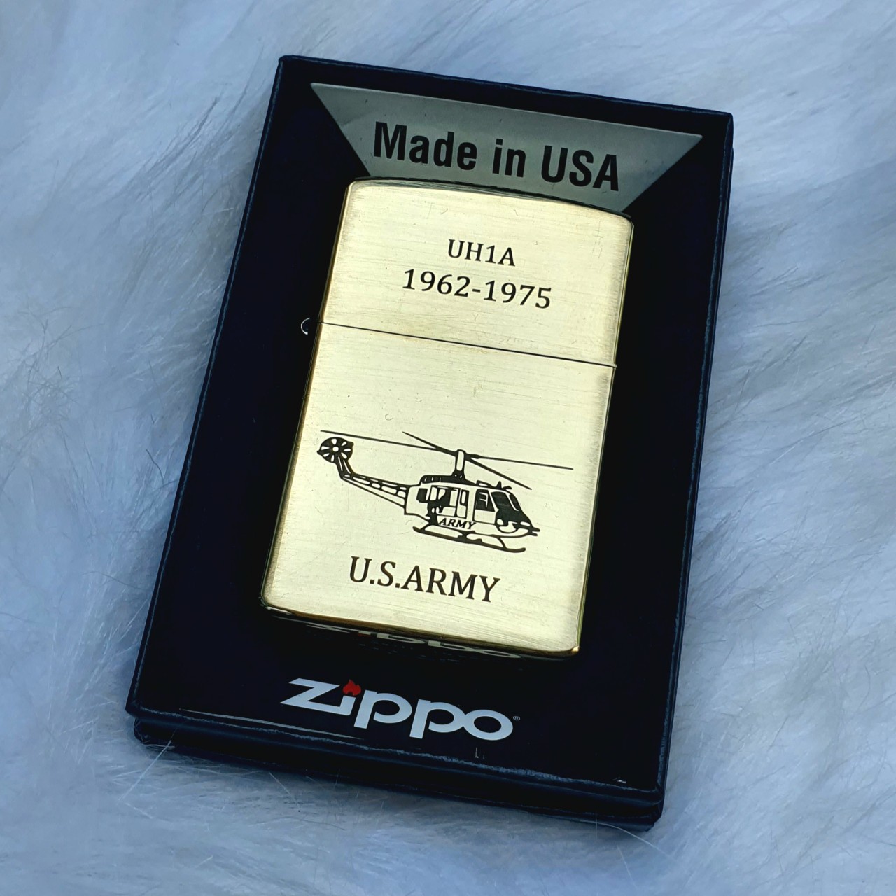Bật Lửa Zippo U.S ARMY Lục Quân Hoa Kỳ Mộc Đáy Ngược Đời La Mã XIII Phiên Bản Giới Hạn ( Tặng Phụ Kiện ) Hột Quẹt Xăng Đá Zippo