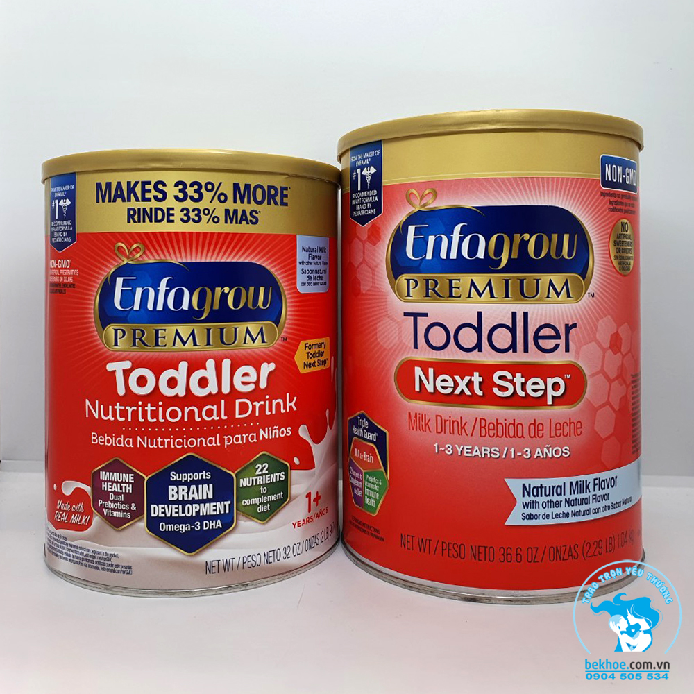 Sữa bột enfagrow premium toddler - enfagrow nắp đỏ 907gr , 1.04kg - mỹ