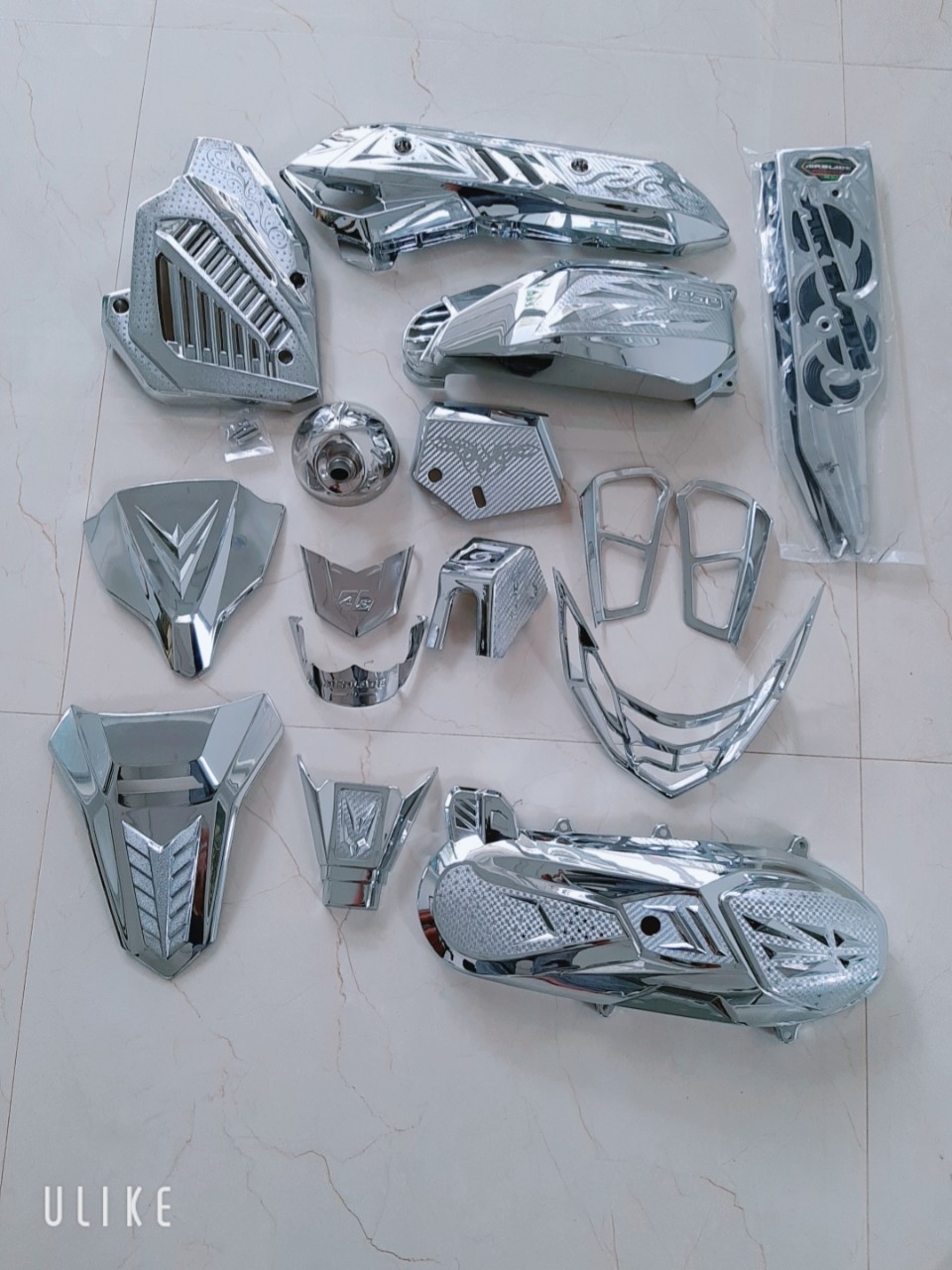 combo 14 món ốp mạ crom cho xe air blade 2020