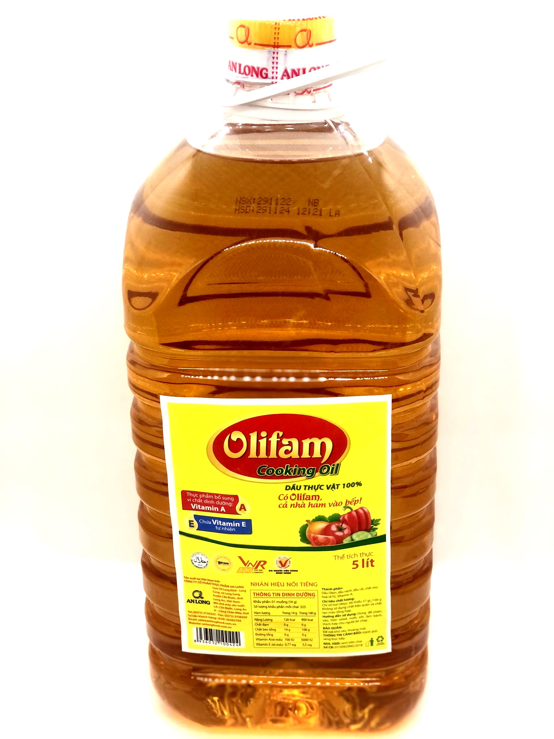 Dầu ăn olifam chai 5 lít