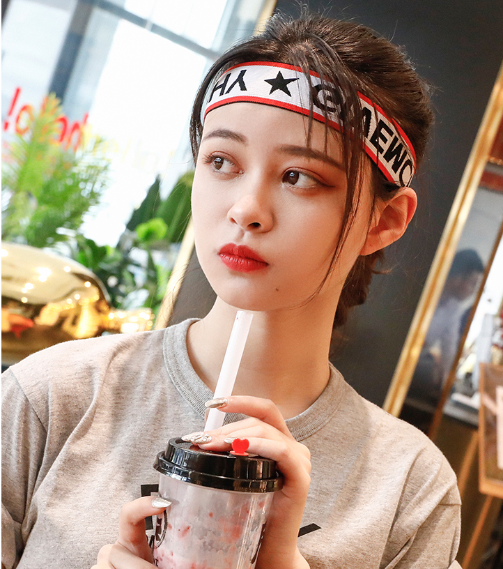 Băng đô thể thao nam nữ thun cotton mịn co giãn bản rộng 4cm tập gym yoga