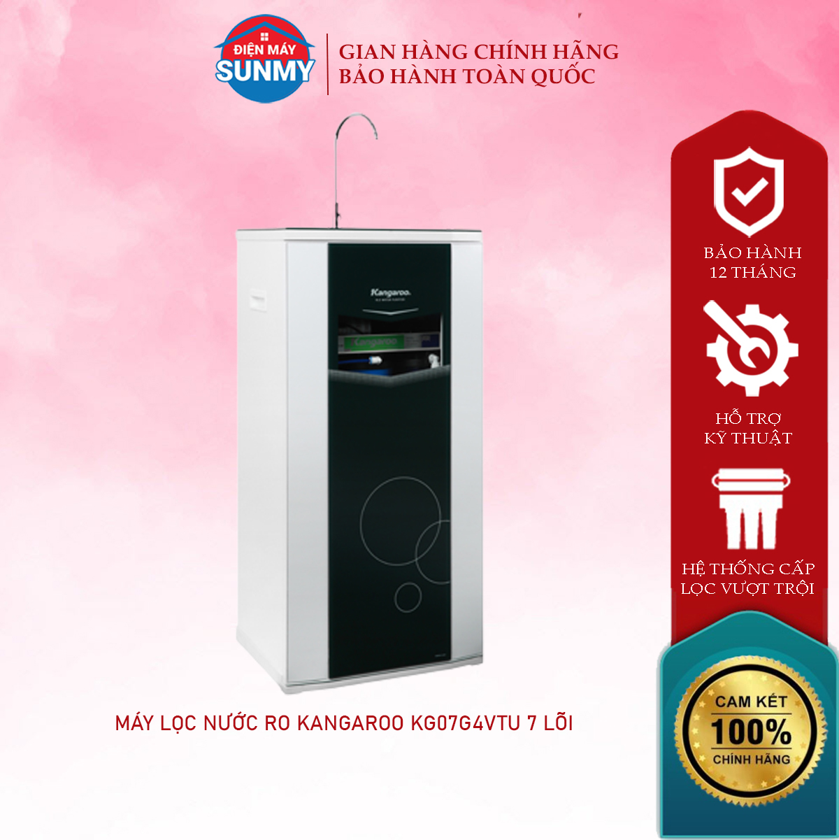 Máy lọc nước RO Kangaroo KG07G4VTU 7 lõi - bảo hành chính hãng toàn quốc - hàng trưng bày - Điện máy