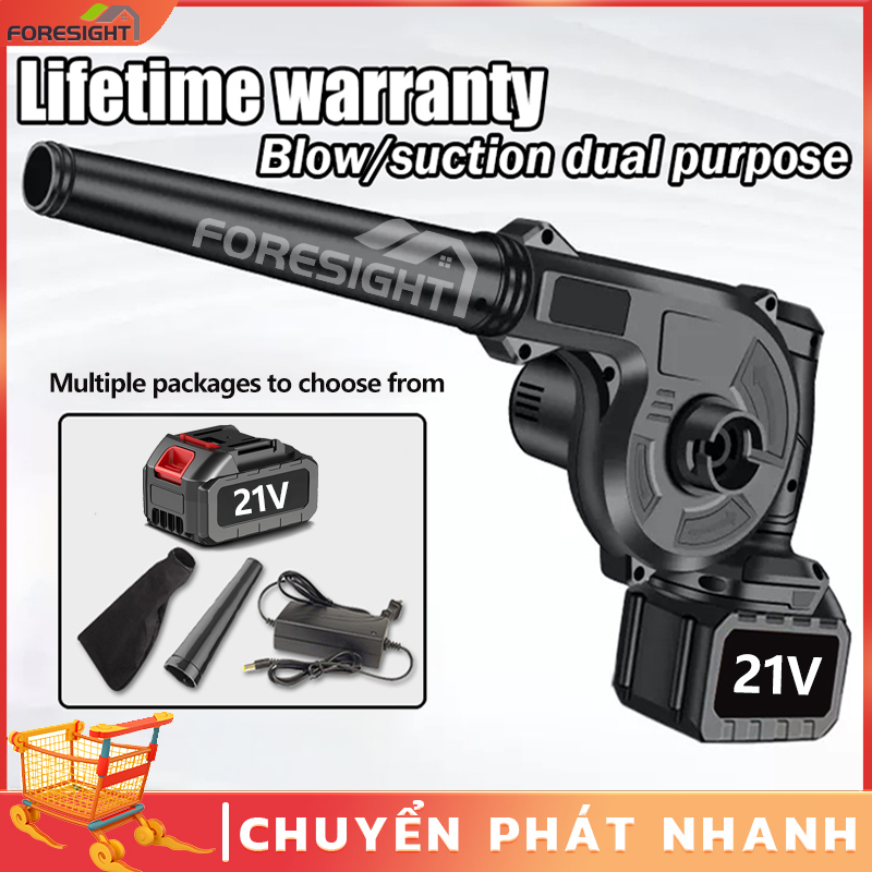 Máy thổi bụi pin Makit -Máy thổi bụi - Máy thổi bụi công suất lớn, Motor dây đồngThổi và hút 2 trong1 Sử dụng pin Makita