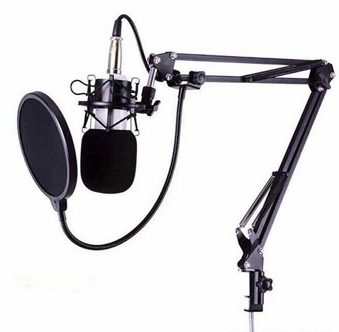 Chân đế kẹp mic thu âm bằng hộp kim chắc chắn