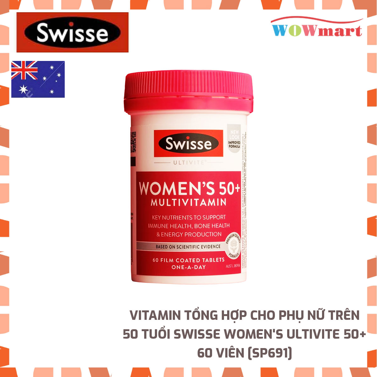 Bổ sung vitamin tổng hợp cao cấp cho phụ nữ trên 50 tuổi Swisse Women s