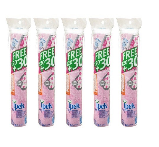 Combo 5 Bông Tẩy Trang IPEK 150 Miếng (Thổ Nhĩ Kì)