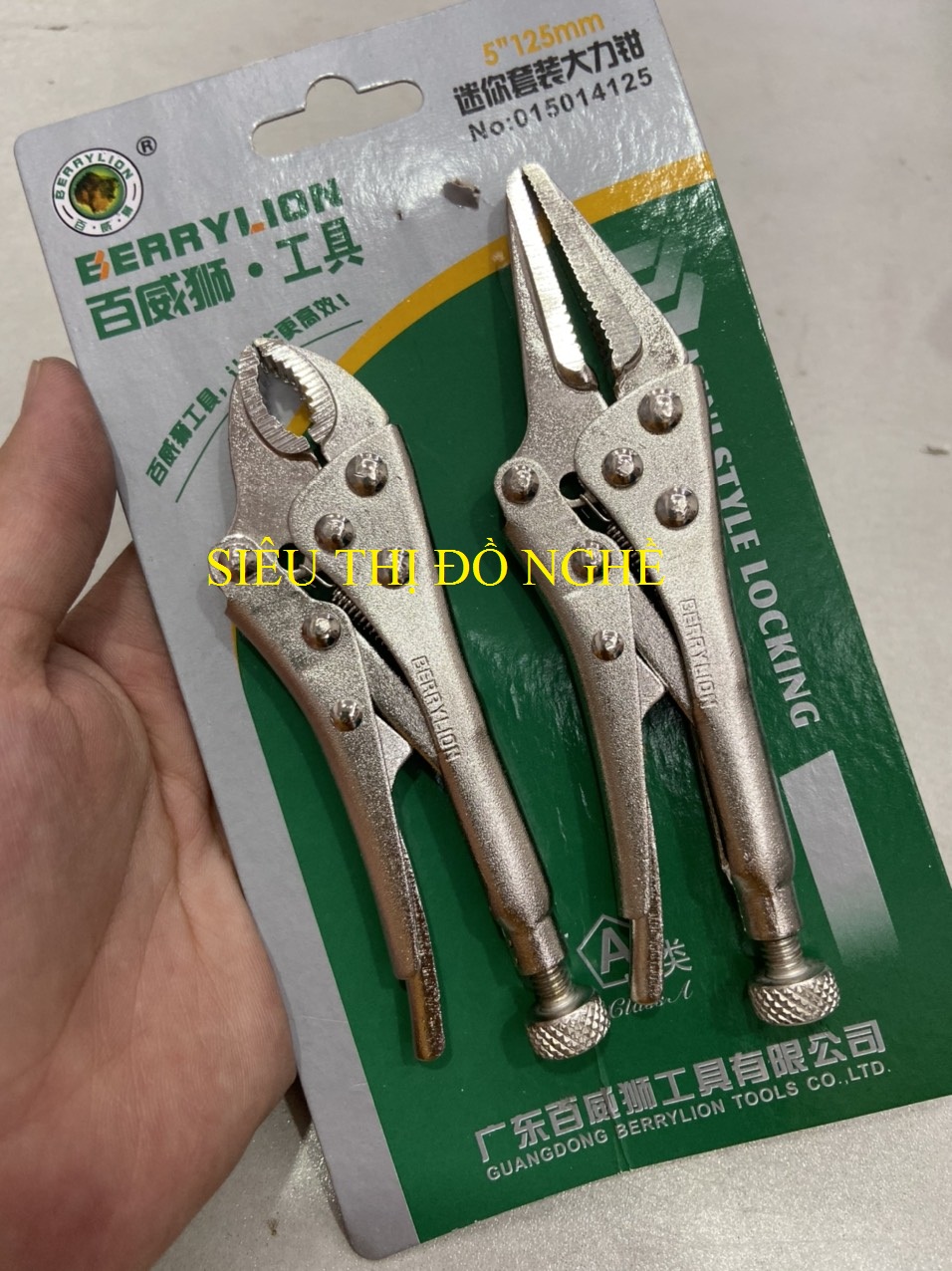 Kìm bấm chết berrylion vỉ 2 cây 125mm - 015014125