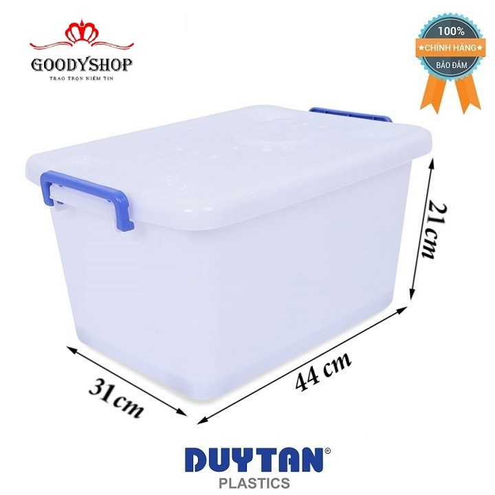 Thùng nhựa vuông 15 lít duy tân no.749 - có bánh xe goodyshop