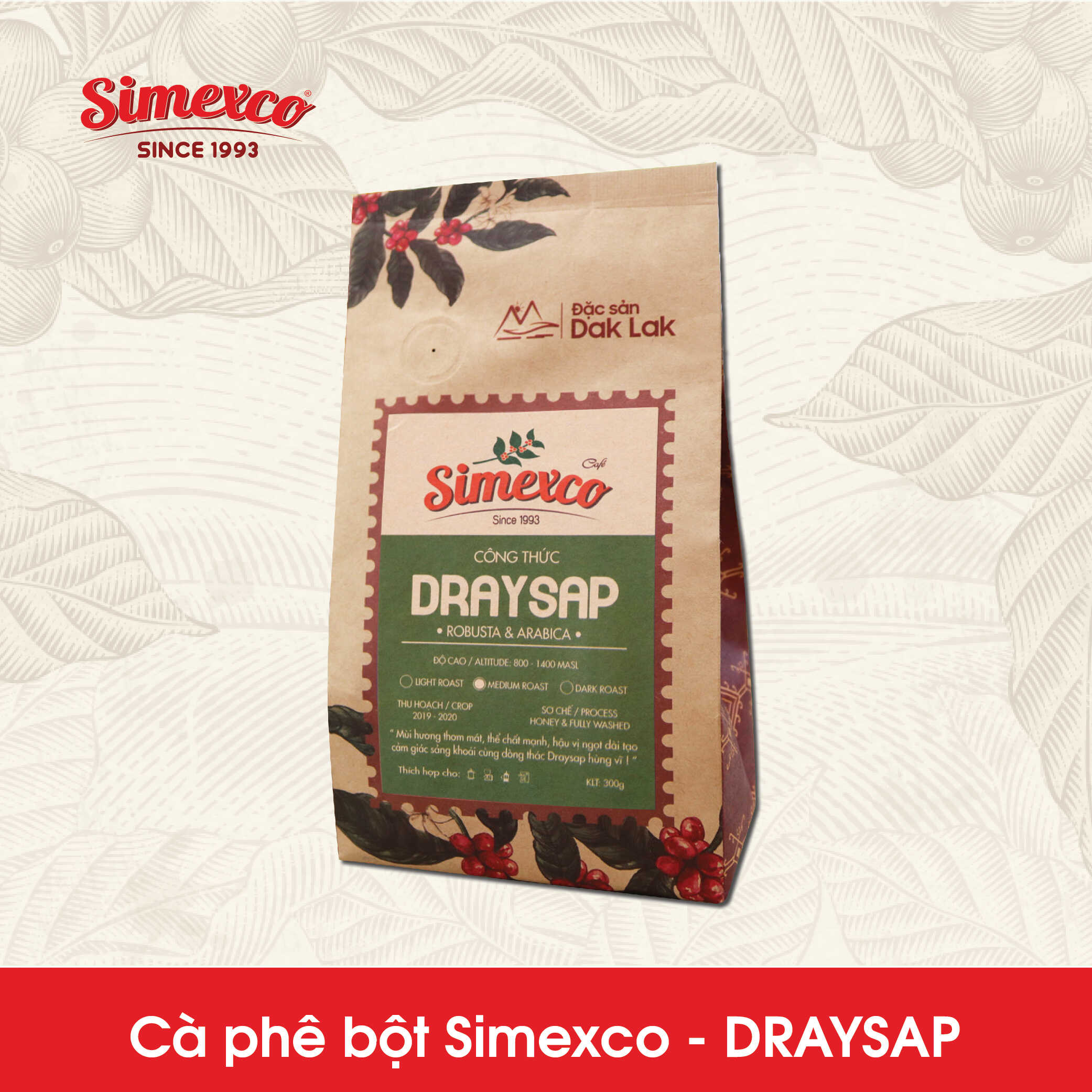 HCMCà phê bột Simexco cao cấp - Cà phê rang xay theo công thức Draysap