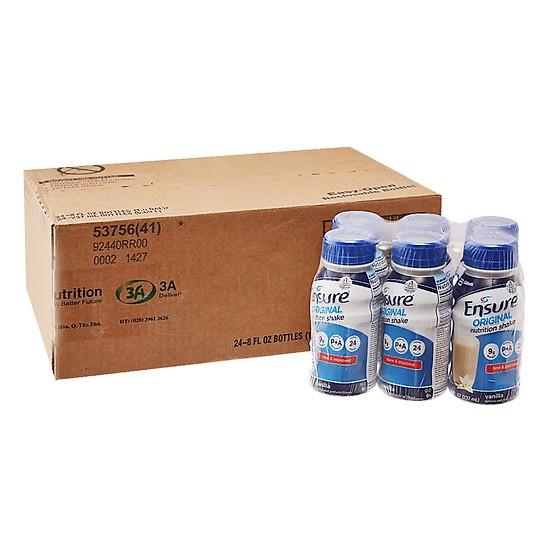 Thùng 24 chai sữa nước ensure vani 237ml