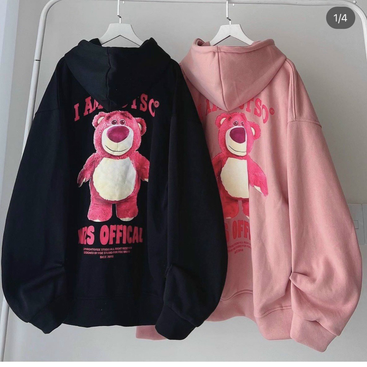 Áo khoác hoodie & sweater nam nữ logo in hình chú gấu LOTSOs siêu cute 777hoodie1050