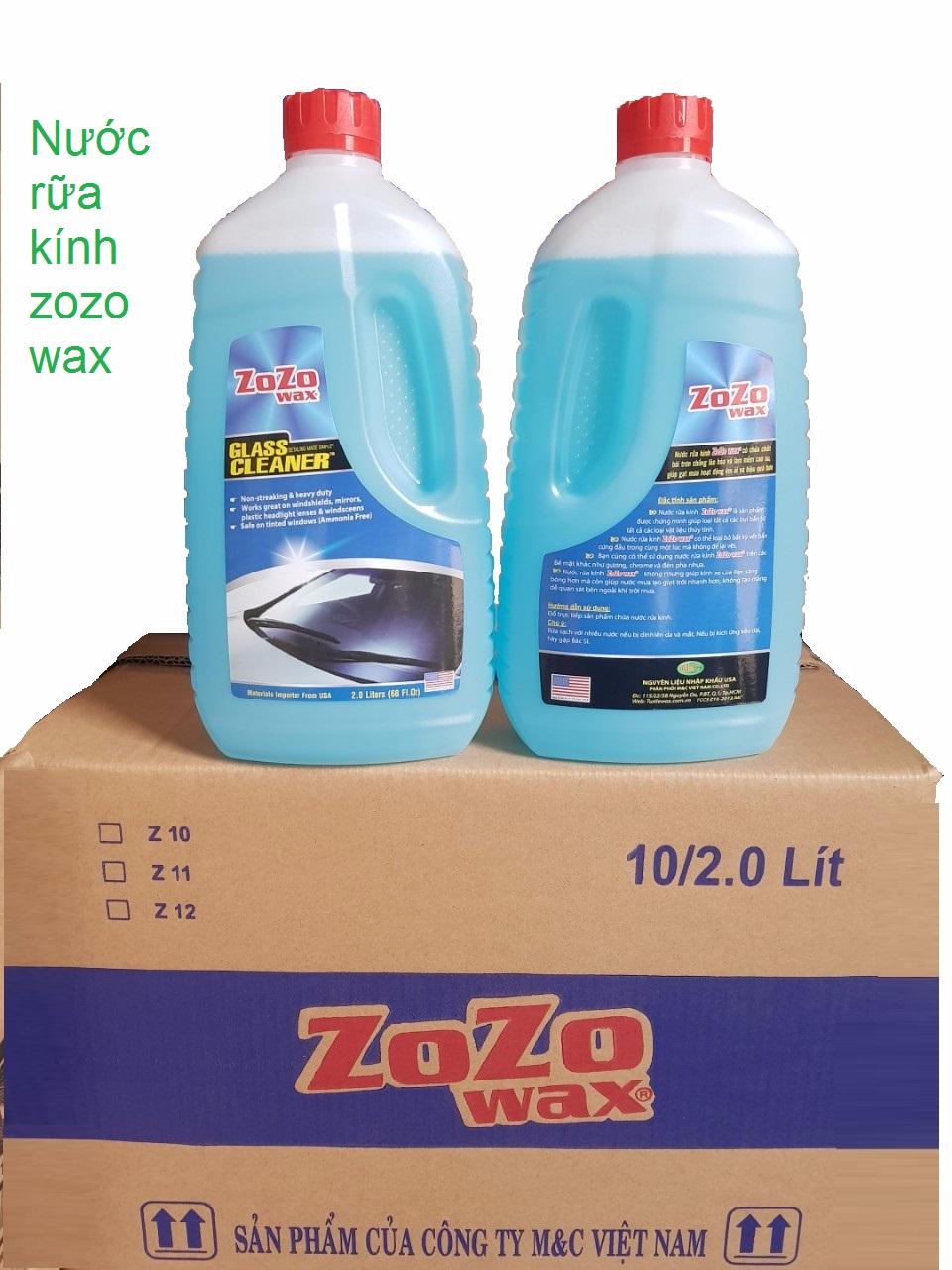 Nước rửa kính Zozo, dung dịch rửa kính lái ô tô, xe máy