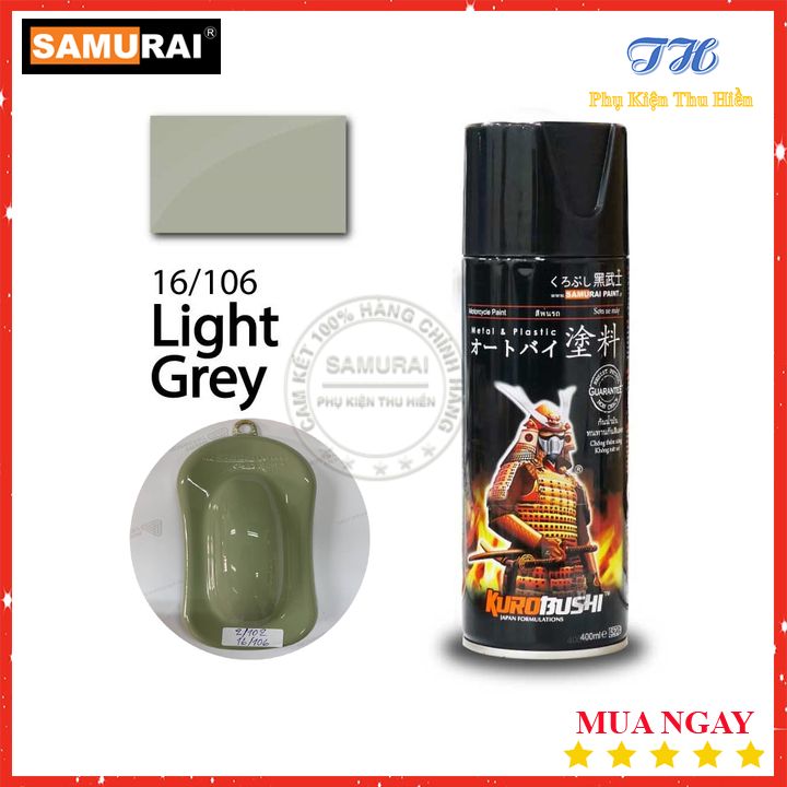 Sơn xịt samurai màu xám sáng - mã 16/106