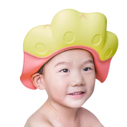 Mũ Tắm Gội Đầu Chắn Nước Chống Xà Phòng Che Tai Đầu Bảo Vệ Mắt An Toàn Cho Bé - Bé Bebe