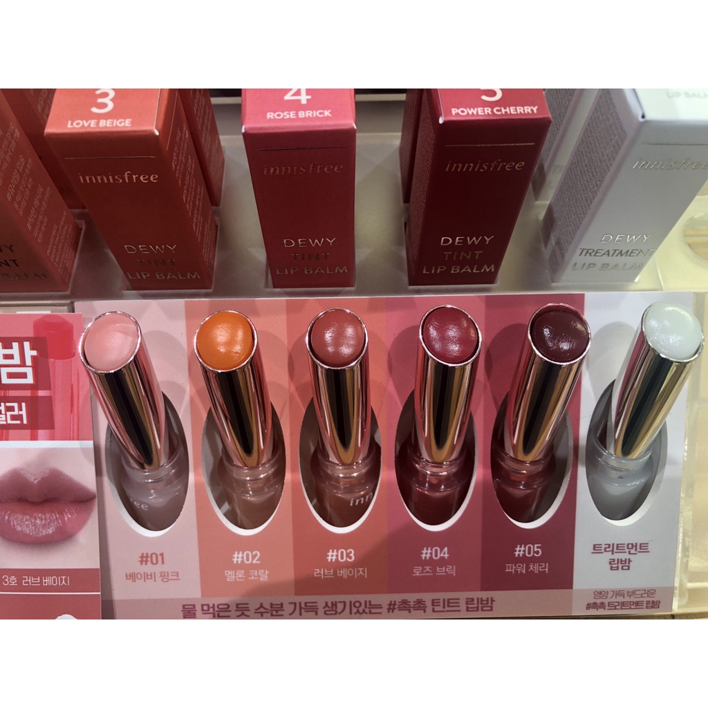 Son dưỡng có màu Innisfree Dewy Tint Lip Balm 3.2g