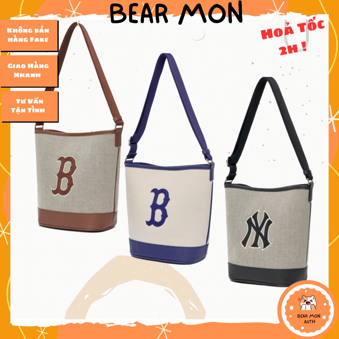 Túi MLB Basic Big Logo Canvas Bucket Bag New York Yankees 3Abms072N Màu