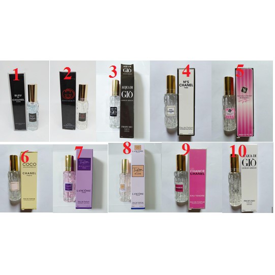 Nước hoa 4d nam/nữ 20ml