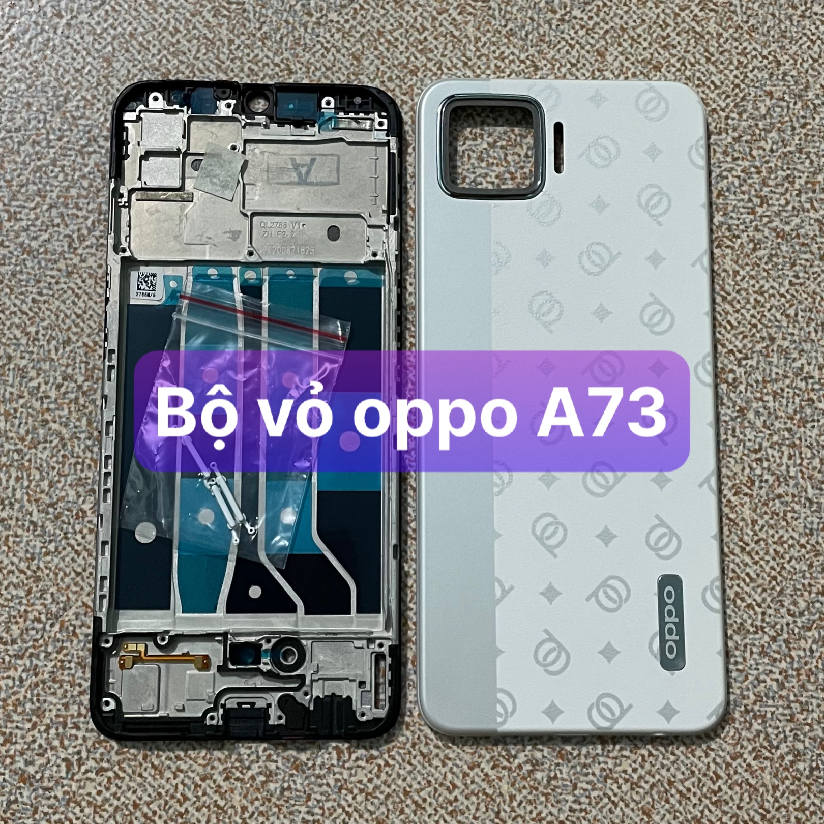 Bộ xương vỏ zin điện thoại oppo A73
