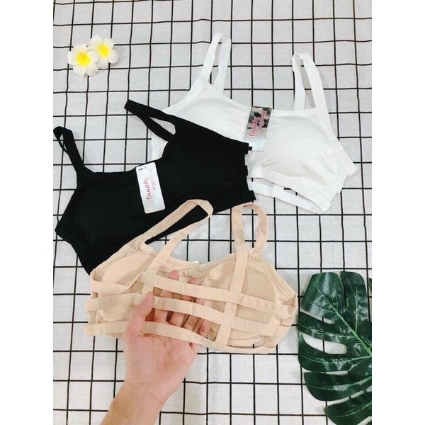 Áo bra 3 dây cotton 4 chiều có sẵn mút