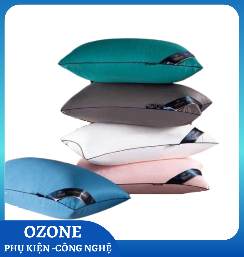 Bộ 2 Ruột Gối Cao Cấp Hilton 48x75cm - Cặp Gối Hillton Cao Cấp  Hàng Xuất Cho Khách Sạn-Bộ 2 Ruột Gối hilton Cao Cấp Chuẩn 5*--Bộ 2 chiếc Ruột Gối Hilton