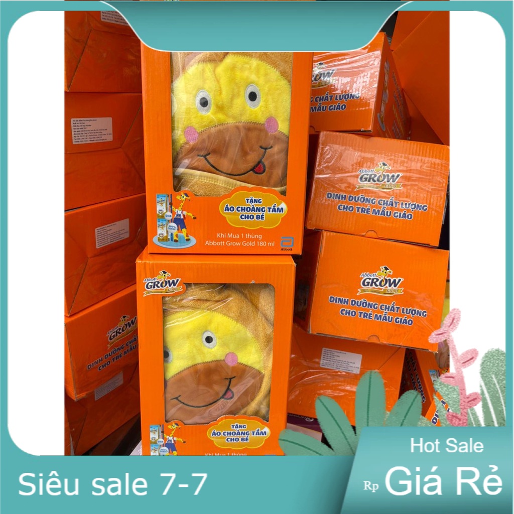 Áo choàng tắm cho bé quà tặng sữa grow