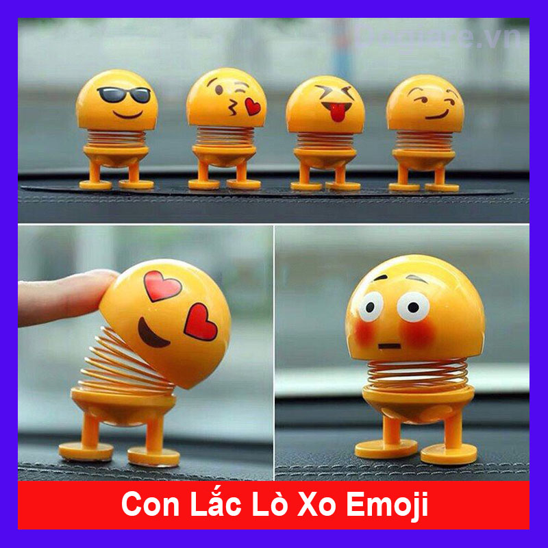 Đồ chơi Con lắc Emoji Lò Xo nhiều biểu cảm ngộ nghĩnh