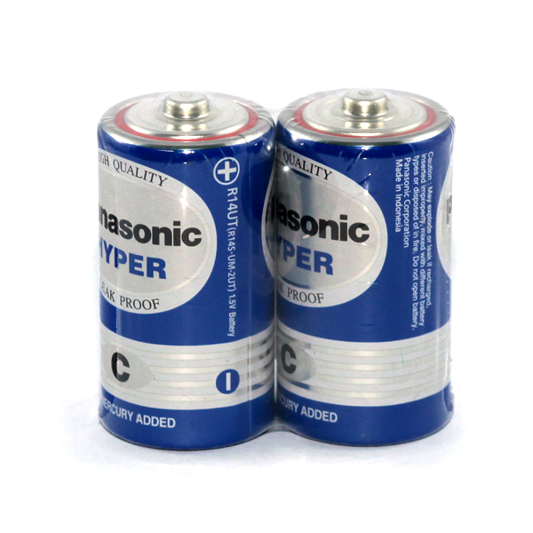 Vỉ 2 viên pin trung panasonic chính hãng