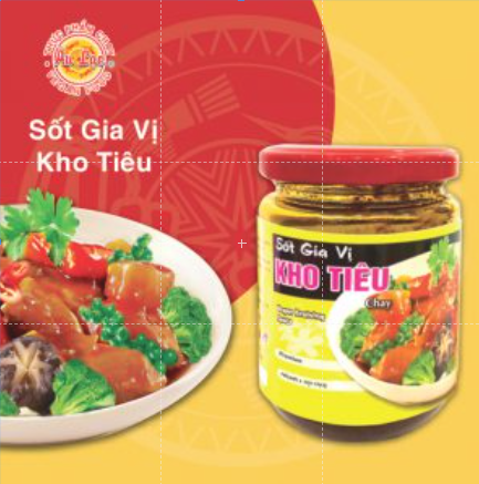 Sốt gia vị kho tiêu chay âu lạc 80g/250g