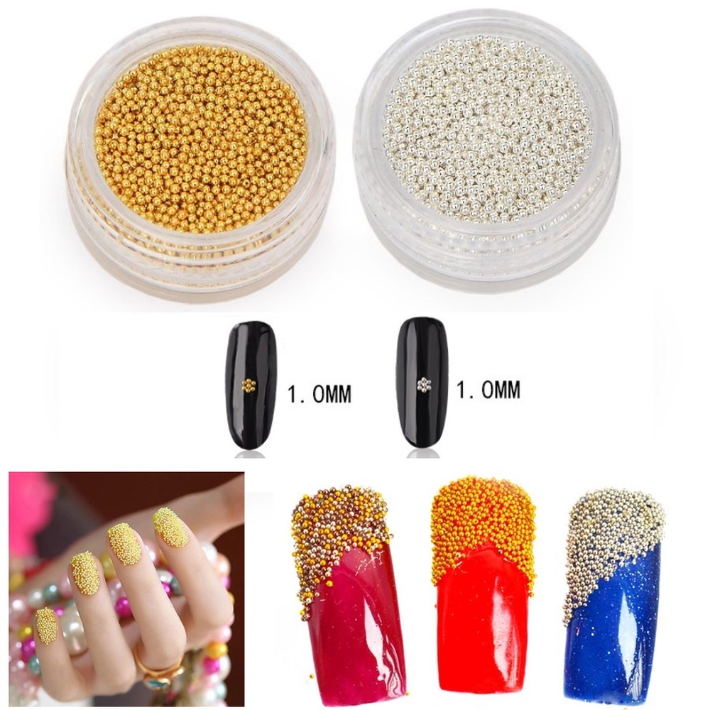 Hạt bi trang trí nail 1mm
