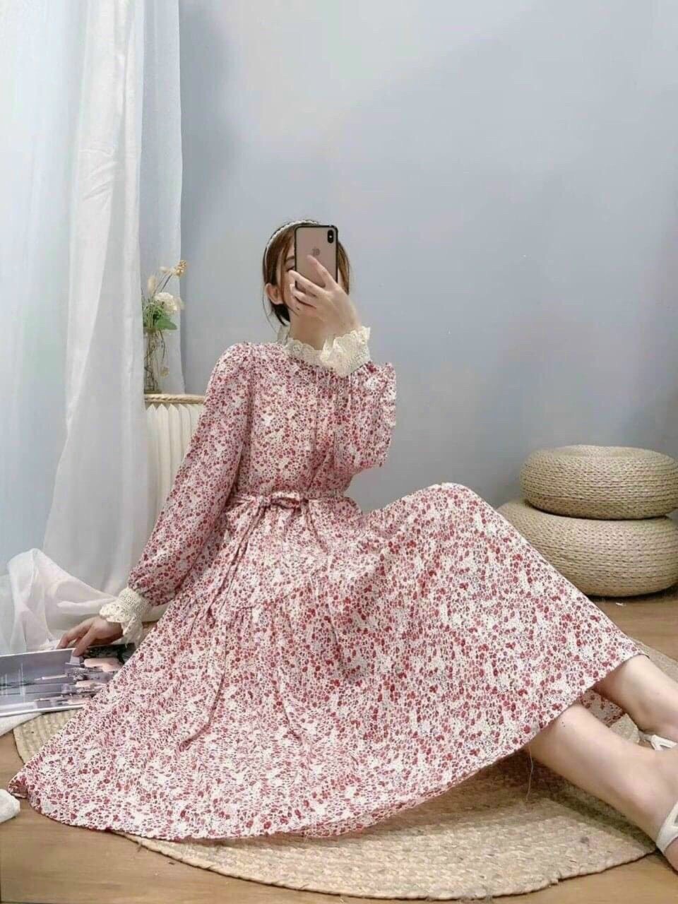 GIÁ HỦY DIỆT Váy bầu thời trang dáng dài,váy vintage,đầm bầu công sở
