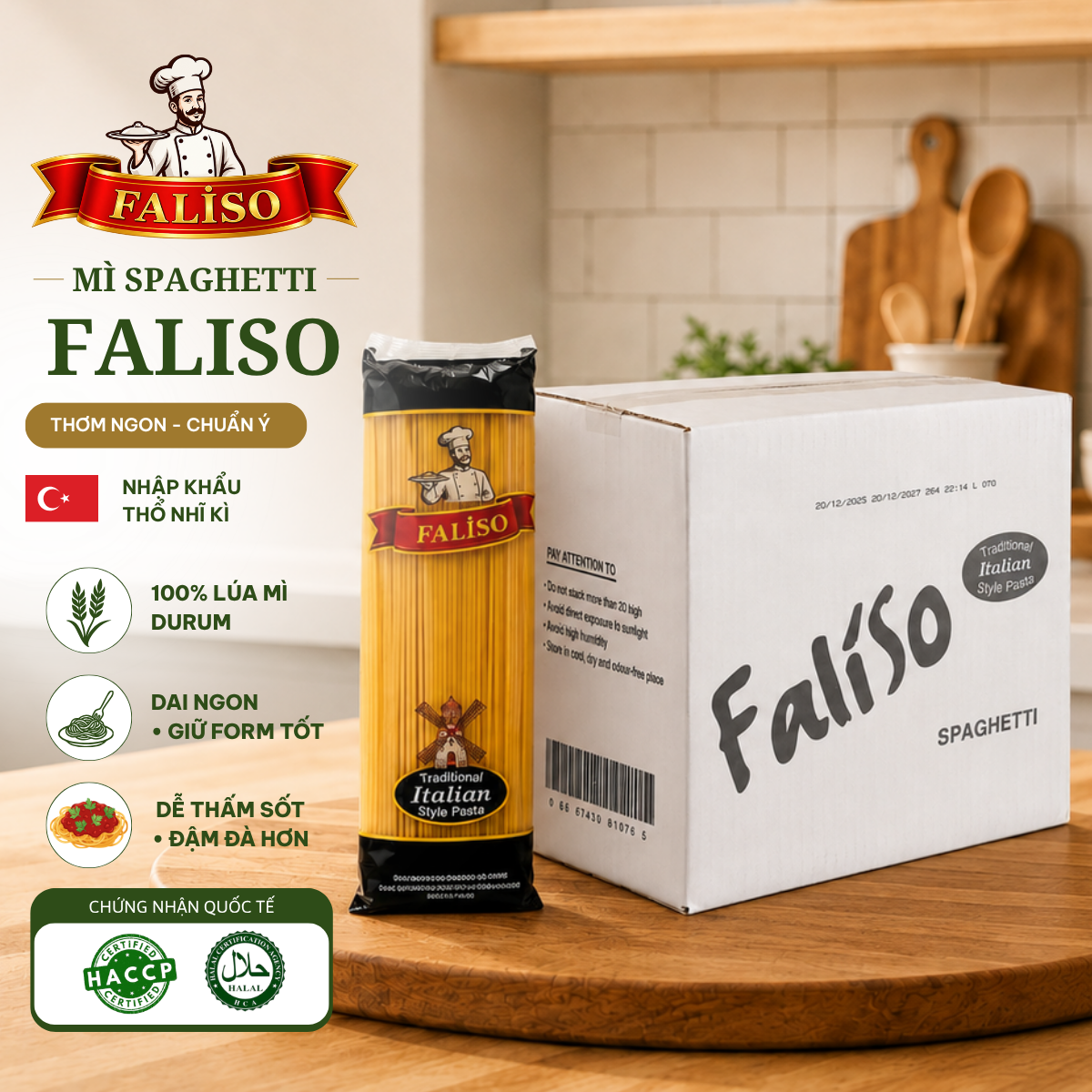 Sỉ Thùng 20 Gói Mì Ý Spaghetti Faliso 500g Nhập Khẩu Ý Sợi Dai Ngon Chuẩn Vị Cho Quán Ăn Gia Đình Bếp Ăn