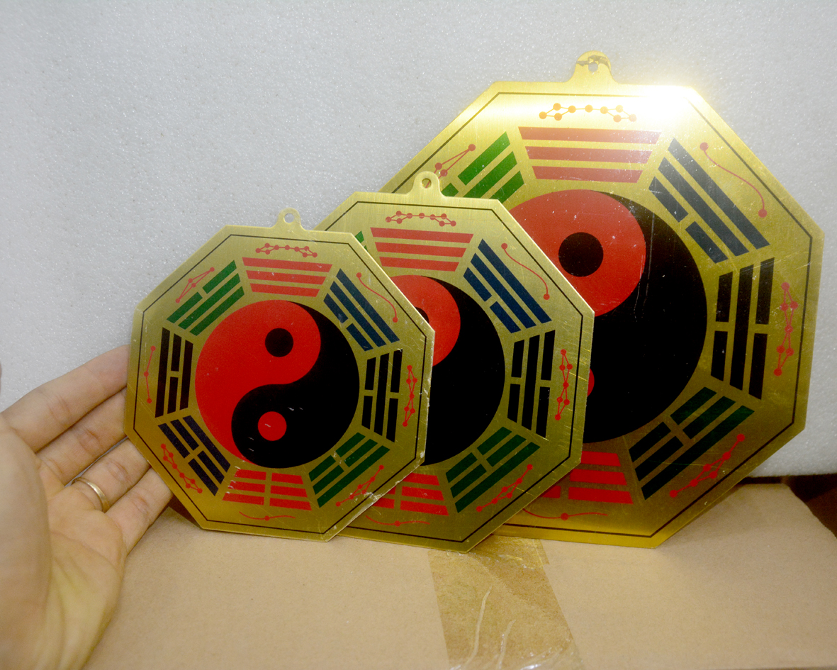 [HCM]Gương Bát quái âm dương nhiều màu phong thủy bằng đồng