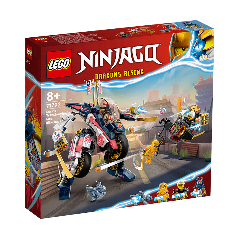 Đồ chơi lắp ráp xe đua biến đổi chiến giáp của sora lego ninjago 71792
