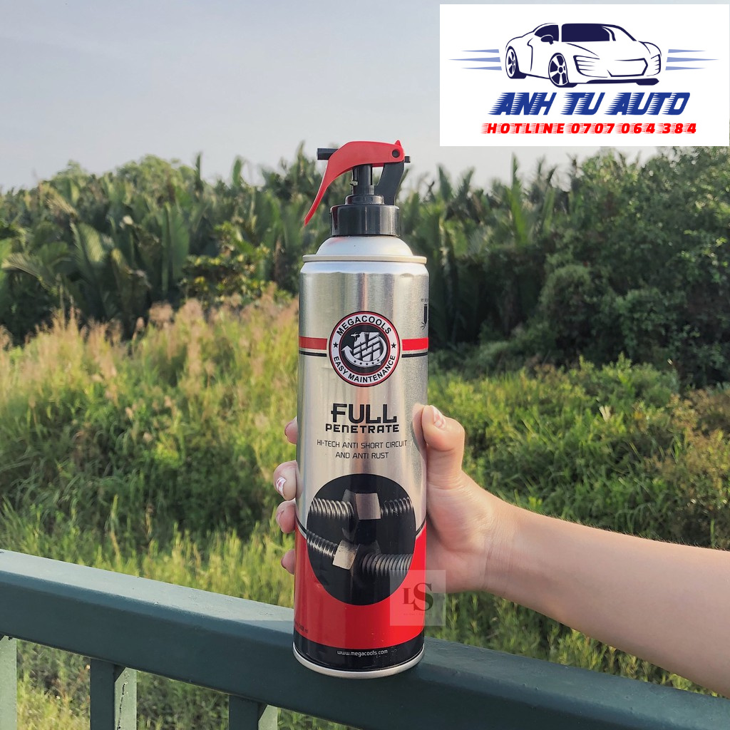 Chai Vệ Sinh Sên Megacools - Dầu Chống Rỉ Sét Megacools Full Penetrate 500ml