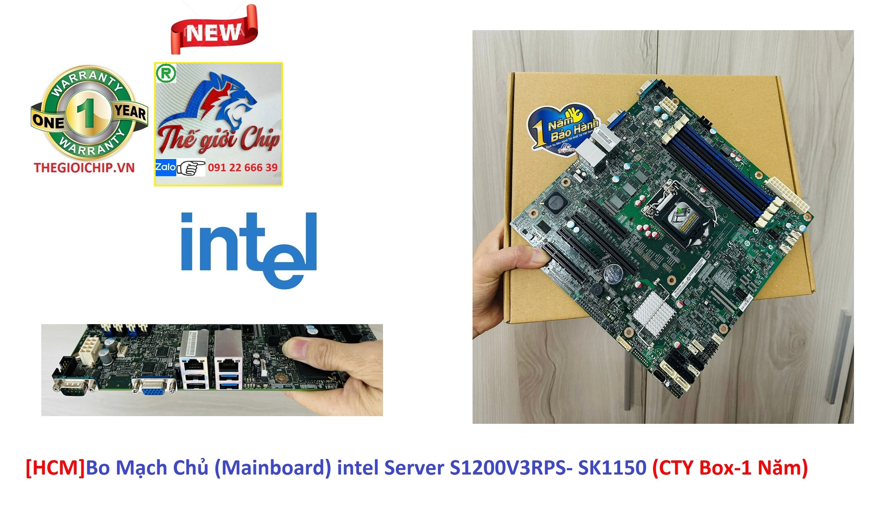 [HCM]Bo Mạch Chủ (Mainboard) intel Server S1200V3RPS- SK1150 (CTY Box-1 Năm)