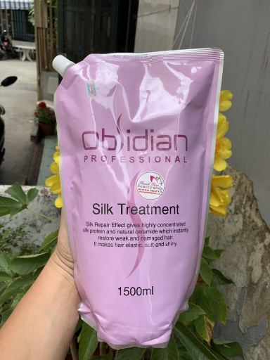 Obsidian-KOREA🇰🇷Hấp dầu dưỡng tóc siêu mềm mượt Obsidian Silk Treatment 1500ml