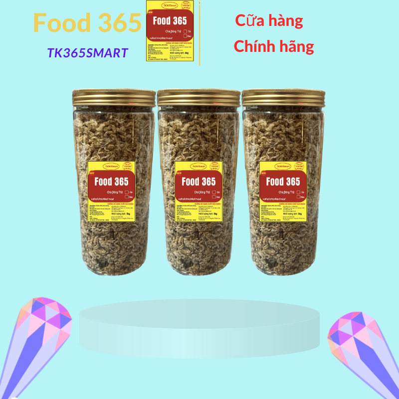1Kg chà bông heo xù / ruốc xù - Quà tặng cao cấp - 2 hũ nắp vàng cao cấp