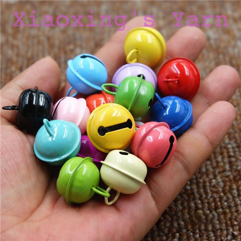 Chuông / Lục lạc 22 mm gắn vòng cổ thú cưng, đeo mèo, thú len handmade đủ màu sắc | Xiaoxingyarn