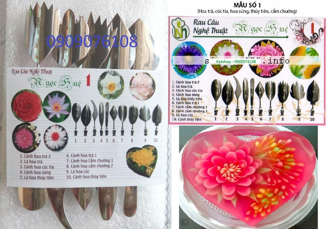 Bộ 10 Kim Rau Câu 3D Ngọc Huệ Bộ Số 1