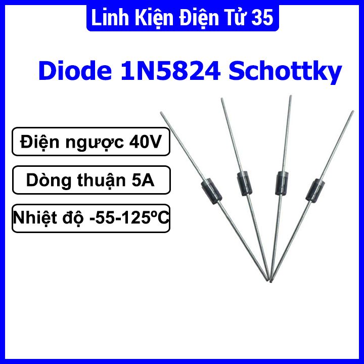 Diode 1n5824 5a 40v schottky linh kiện bán dẫn chất lượng